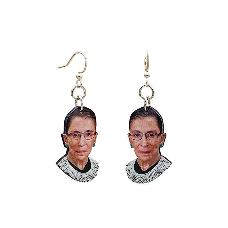 Ruth bader deals ginsburg green earrings