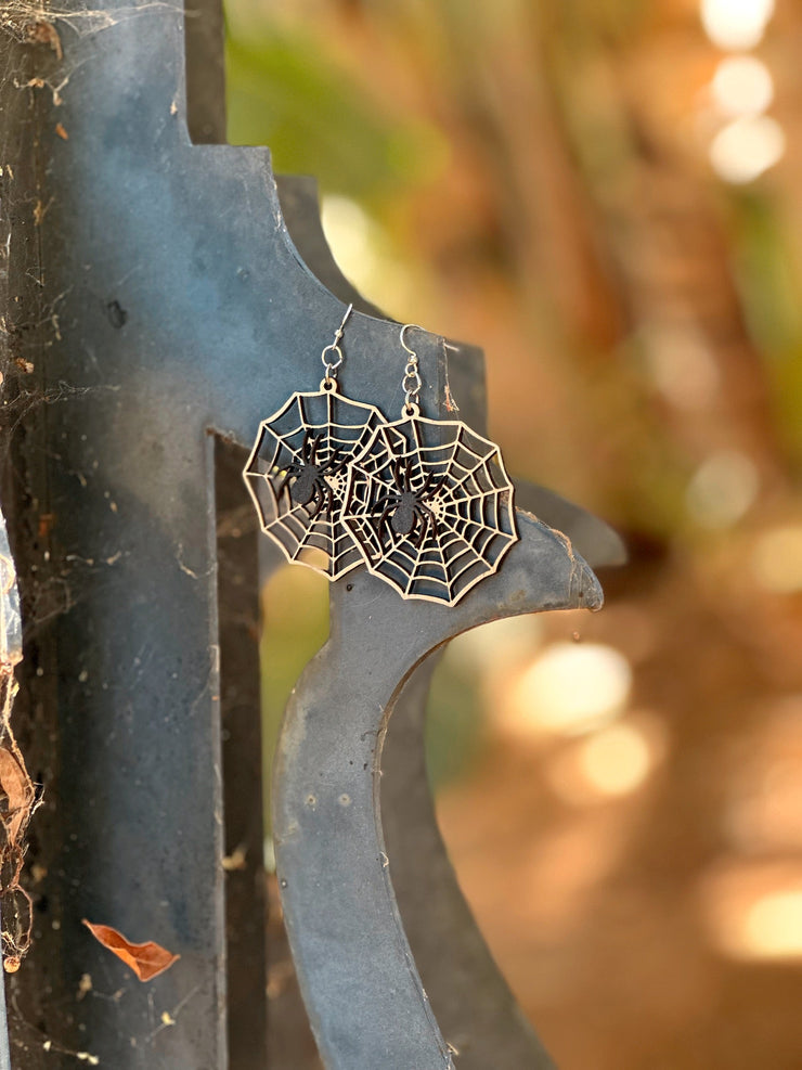 Spider Web Earrings 