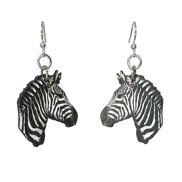 Wild Stripes Zebra Earrings 