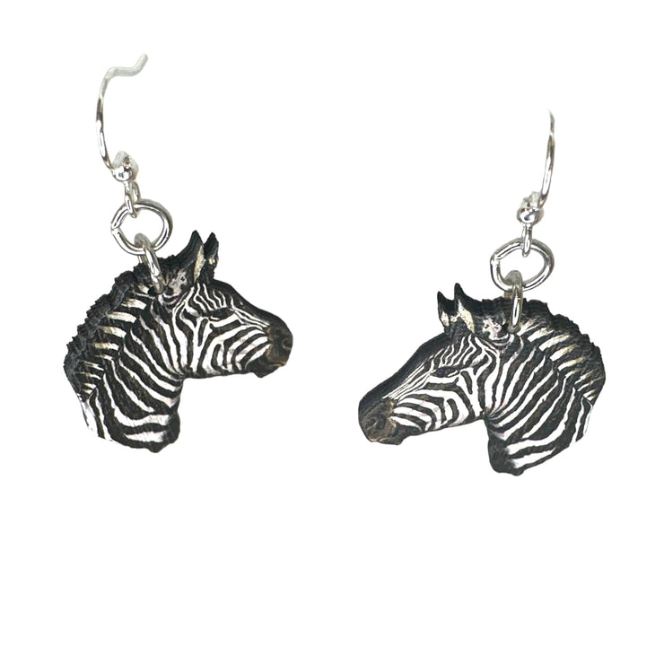 Wild Stripes Zebra Earrings 
