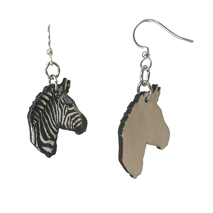 Wild Stripes Zebra Earrings 