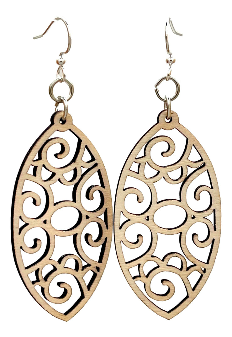 Filigree Oval Earrings 