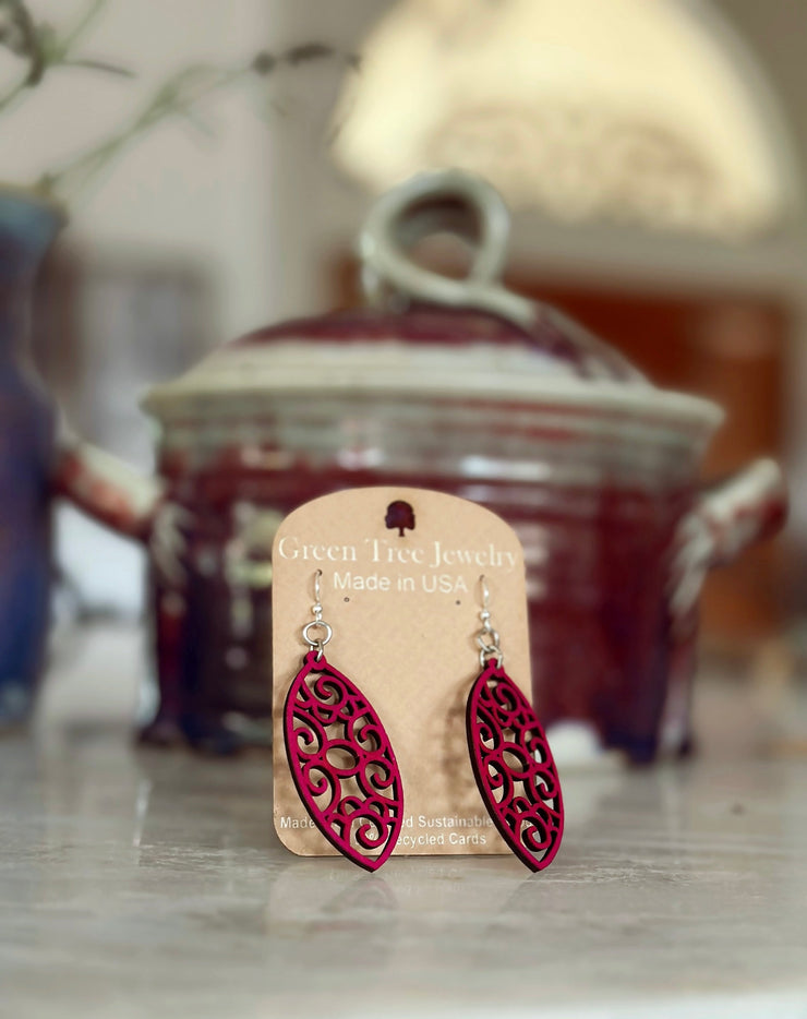 Filigree Oval Earrings 