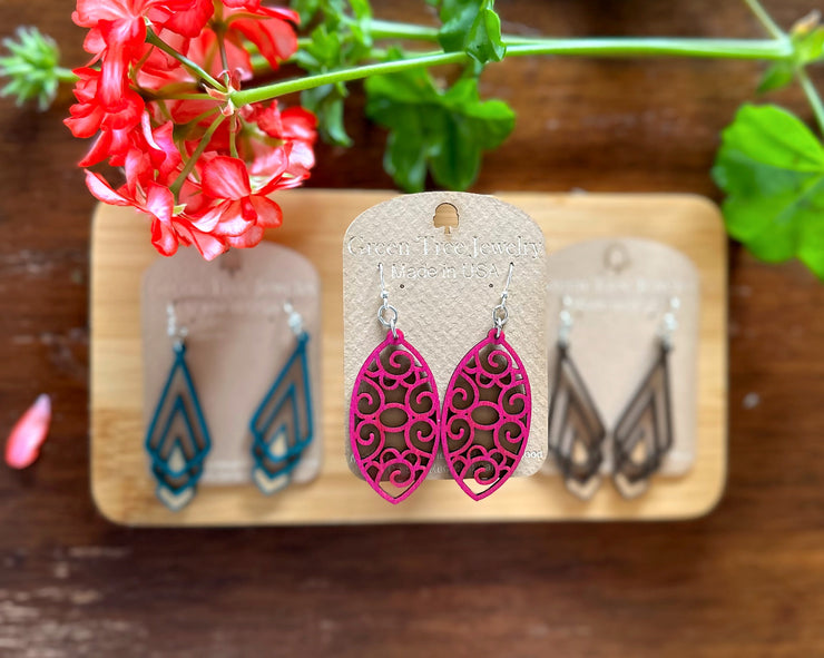 Filigree Oval Earrings 