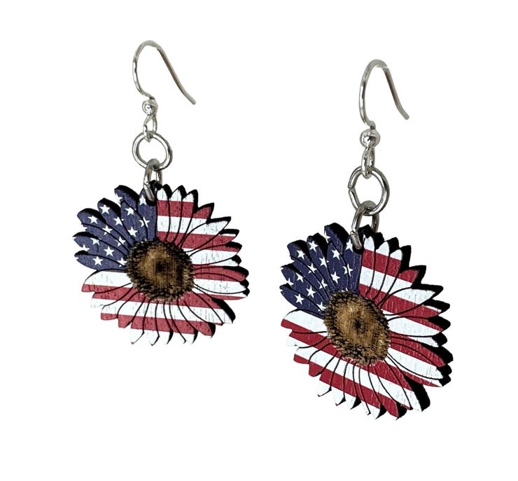 American Sunflower Earrings 