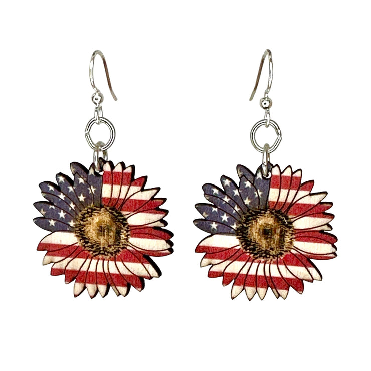 American Sunflower Earrings 