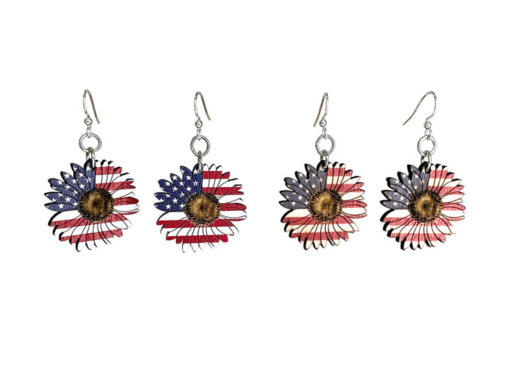 American Sunflower Earrings 