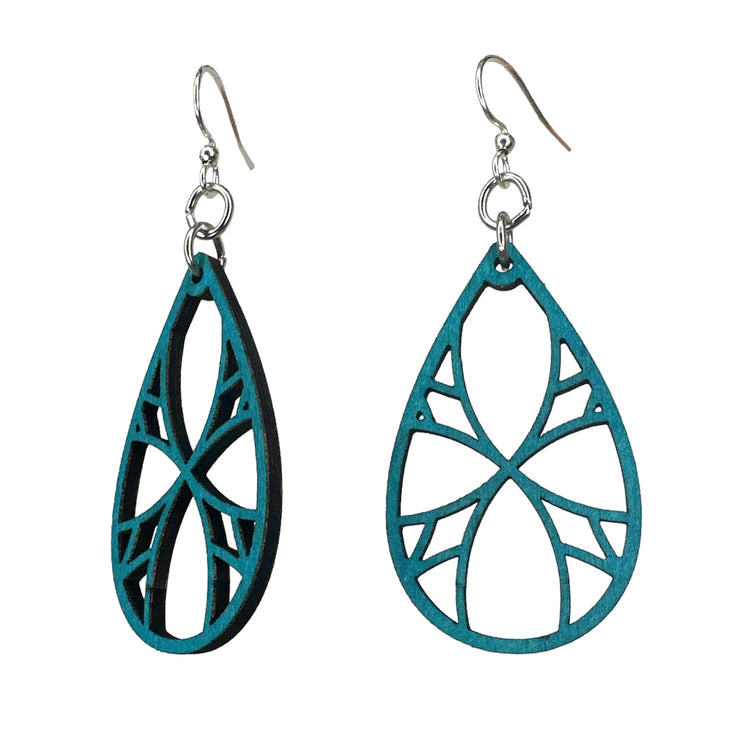 Kaleidoscope Leaf Earring 