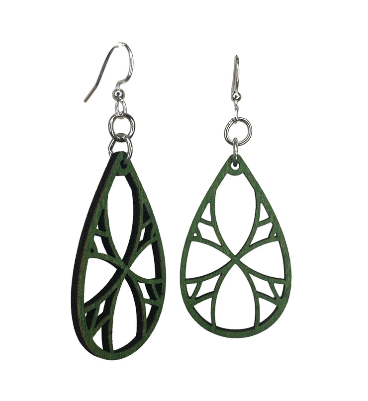 Kaleidoscope Leaf Earring 