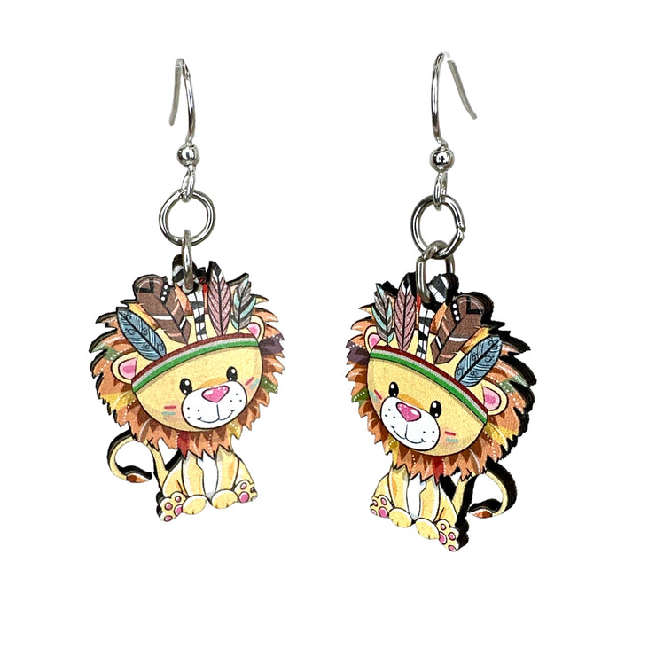 Little Wild Lion Earrings 
