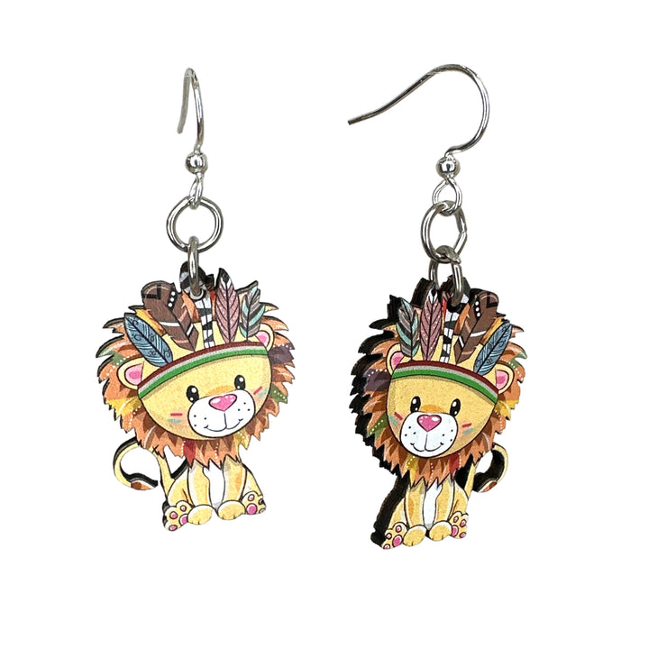 Little Wild Lion Earrings 