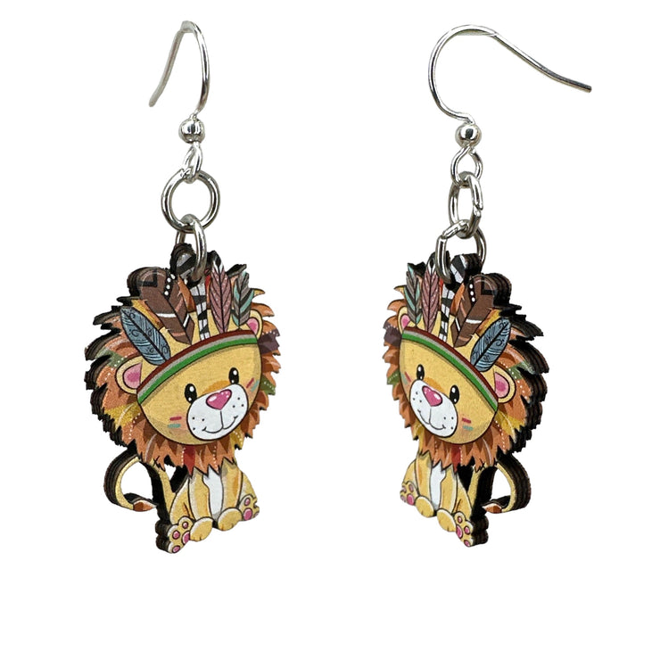 Little Wild Lion Earrings 