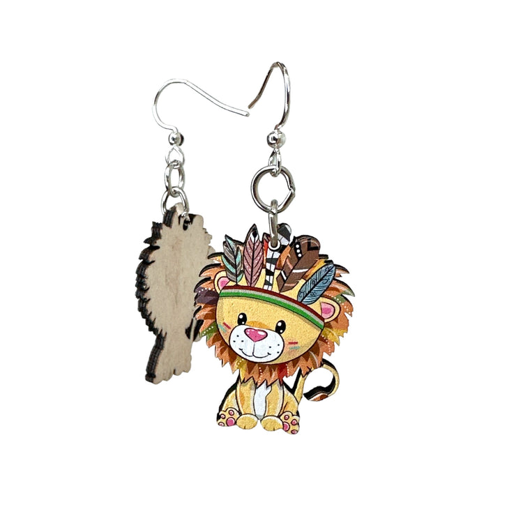 Little Wild Lion Earrings 