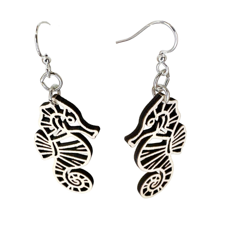 Seahorse Cut Out Earrings 
