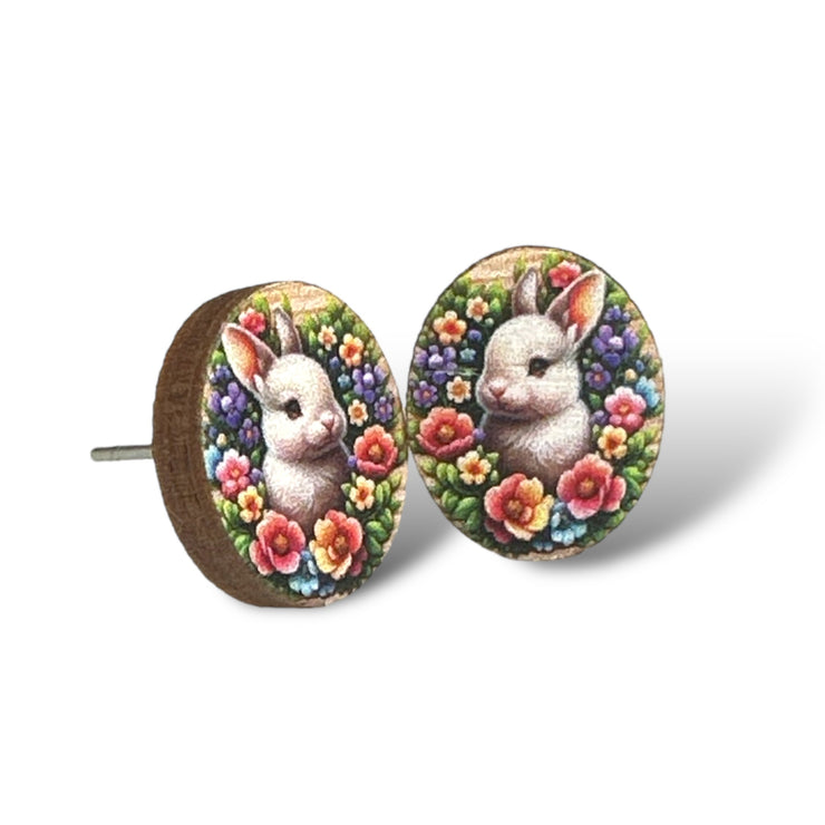 Easter Bunny Stud Earrings 