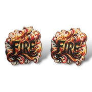 Fire Stud Earrings #3119