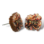 Fire Stud Earrings #3119