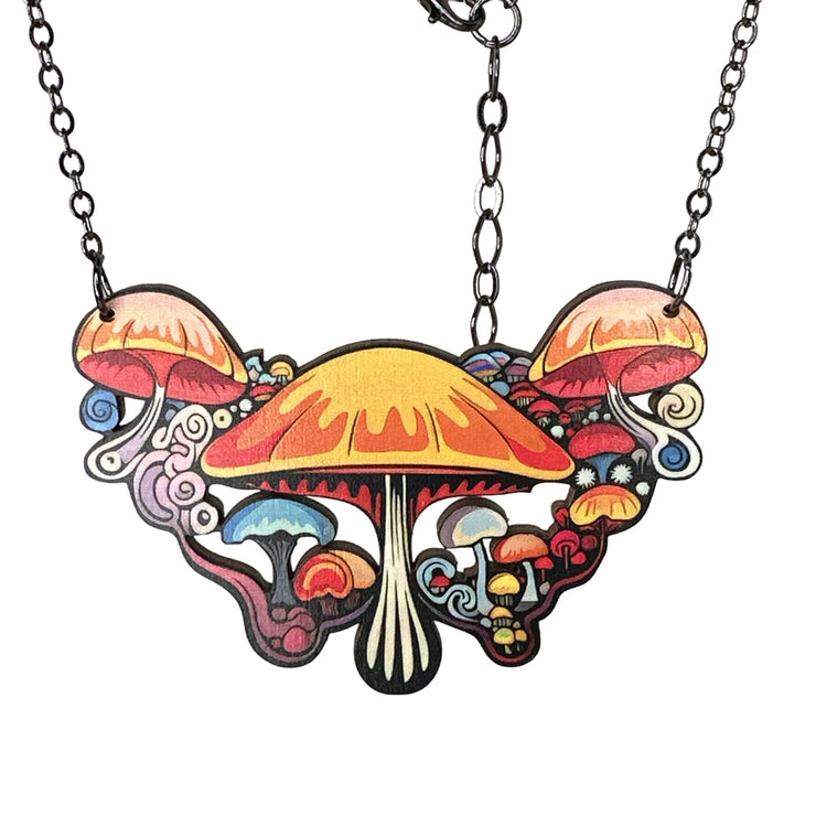 Psychedelic Mushroom Necklace 