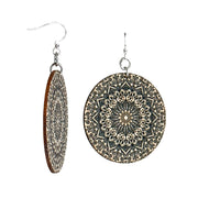 Mandala Bamboo Earrings #950