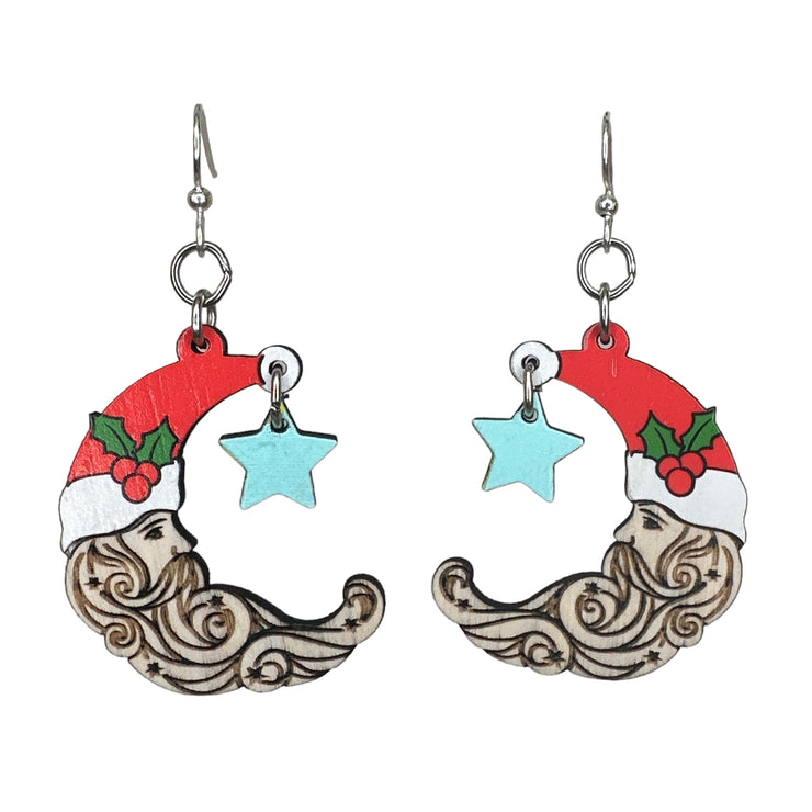 Santa Moon Earrings 