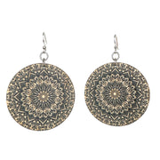 Mandala Bamboo Earrings #950