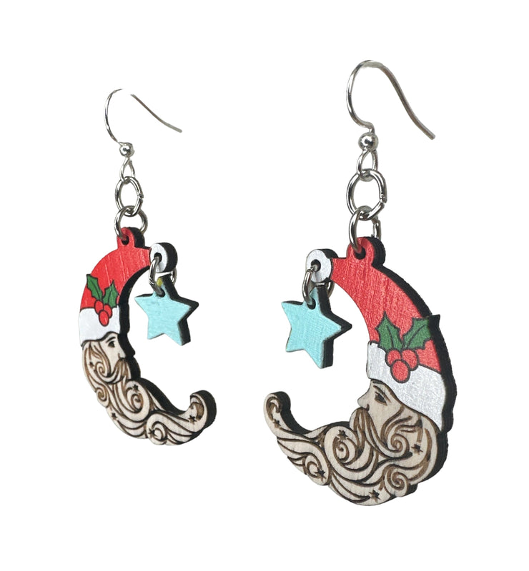 Santa Moon Earrings 