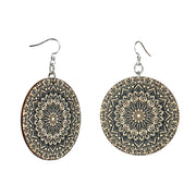 Mandala Bamboo Earrings #950