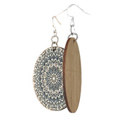 Mandala Bamboo Earrings #950