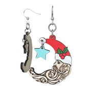 Santa Moon Earrings #1786