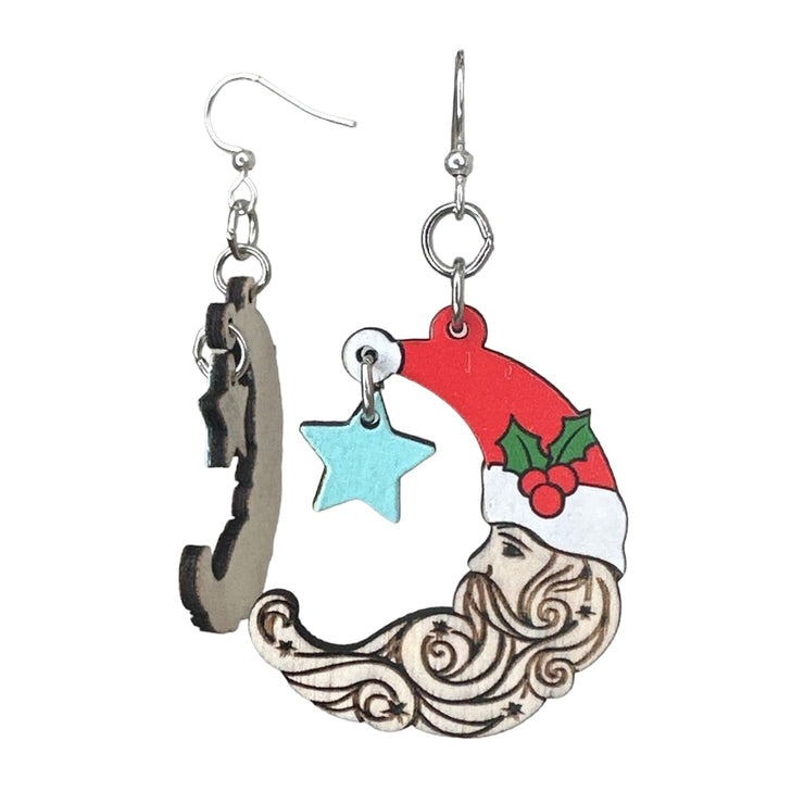 Santa Moon Earrings 