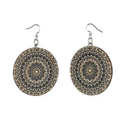 Mandala Bamboo Earrings #950