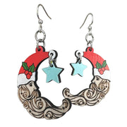 Santa Moon Earrings #1786