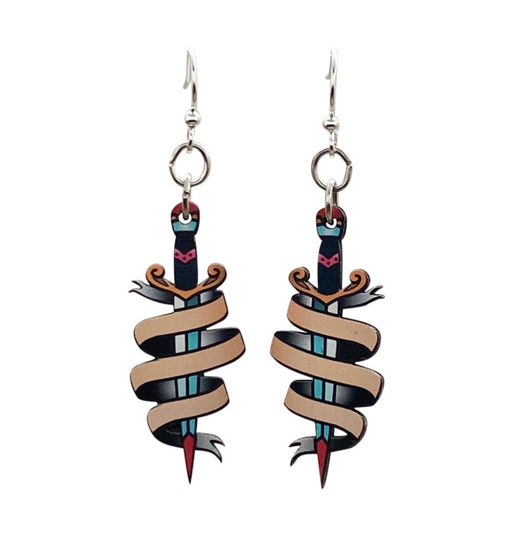 Sword and Banner Earrings 