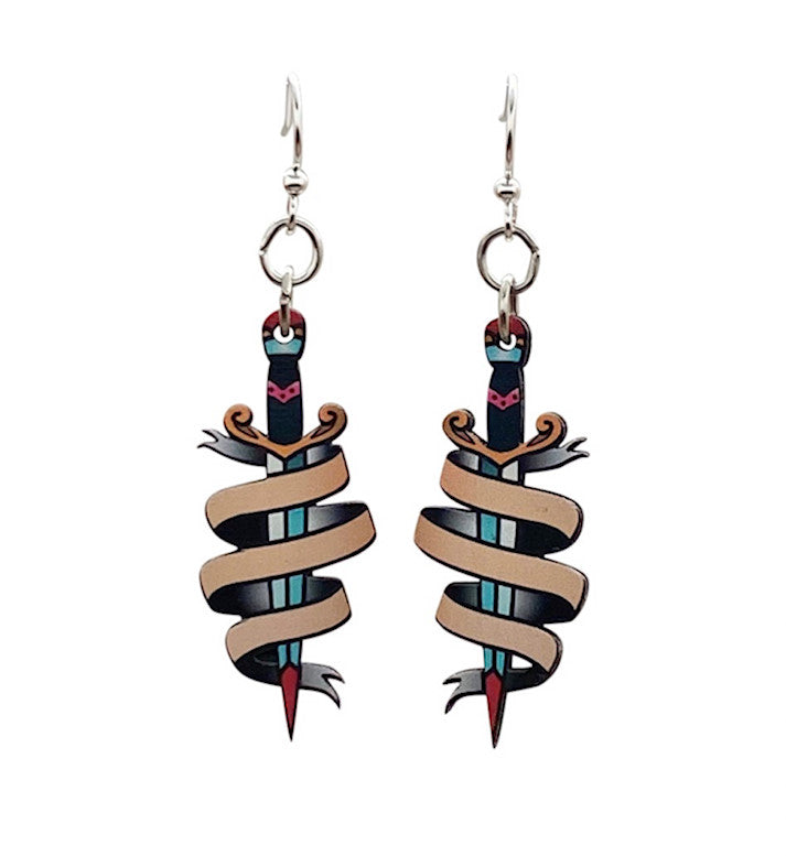 Sword and Banner Earrings 