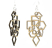 Diamond and Square Earrings # 1009