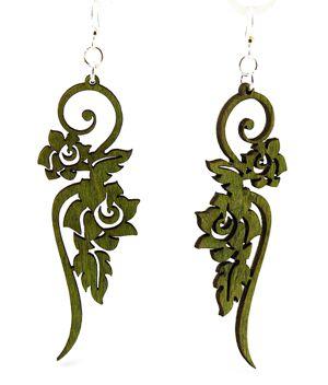 Long Flower Earrings 