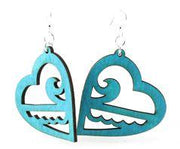 Ocean Heart Earrings # 1083