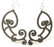 Fish Scroll Earrings # 1111