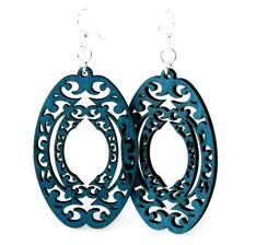 Decorative Oval Earrings 