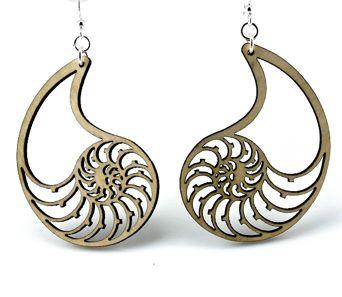 Nautilus Shell Earrings 