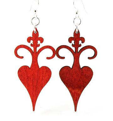 Rooted Fleur de Lis Earrings 