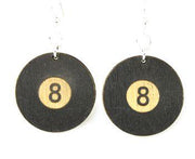 8 Ball Earrings # 1181