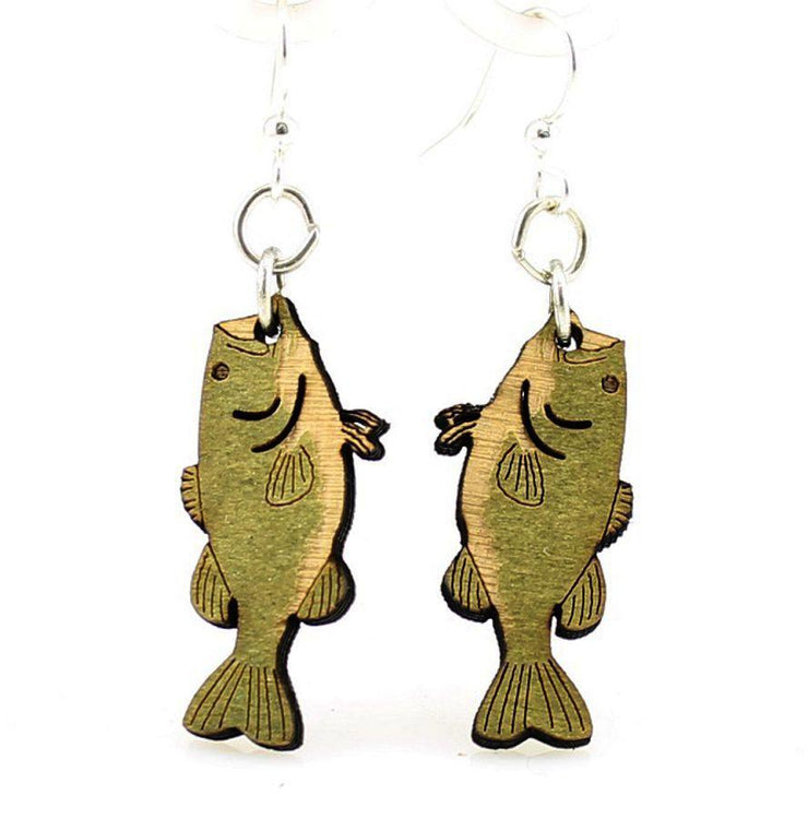 Bass Fish Earrings 