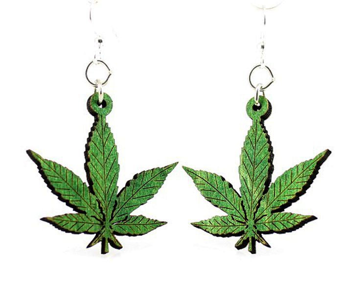 Hemp Leaves Earrings 