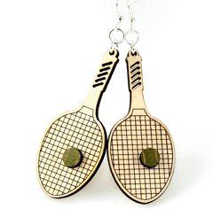 Tennis Racquet Earrings 