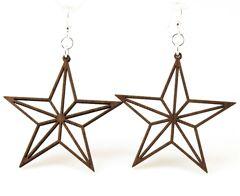 Nautical Star Outline Earrings 