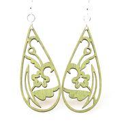 Floral Tear Drop Earrings 