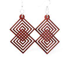 Interlocking Diamond Earrings 