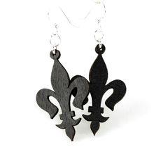 Slender Fleur de Lis Earrings 