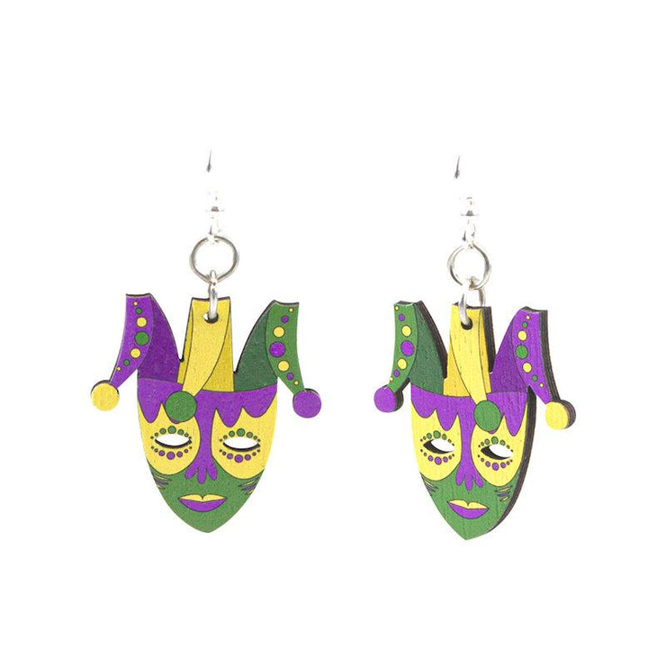 Mardi Gras Mask Earrings 